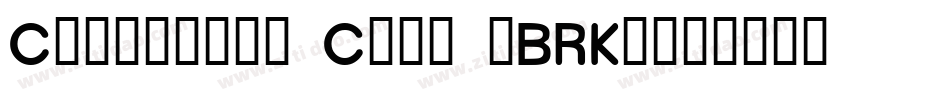 Corpulent Caps -BRK-字体转换